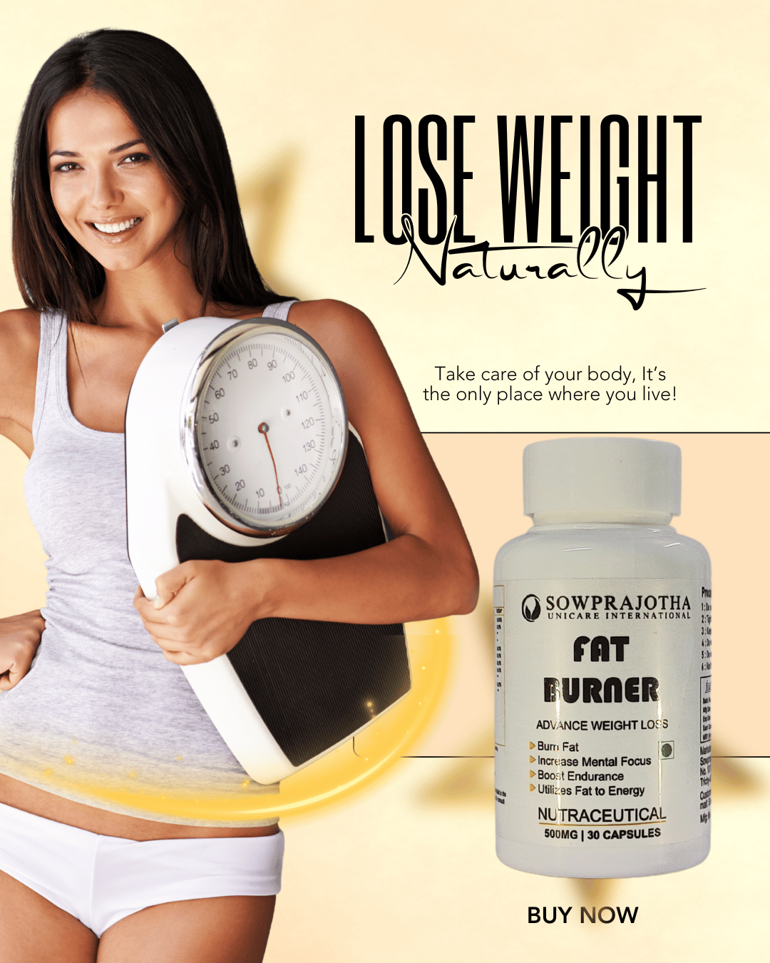Ayurvedic Fat Burner 500mg-30 Capsules