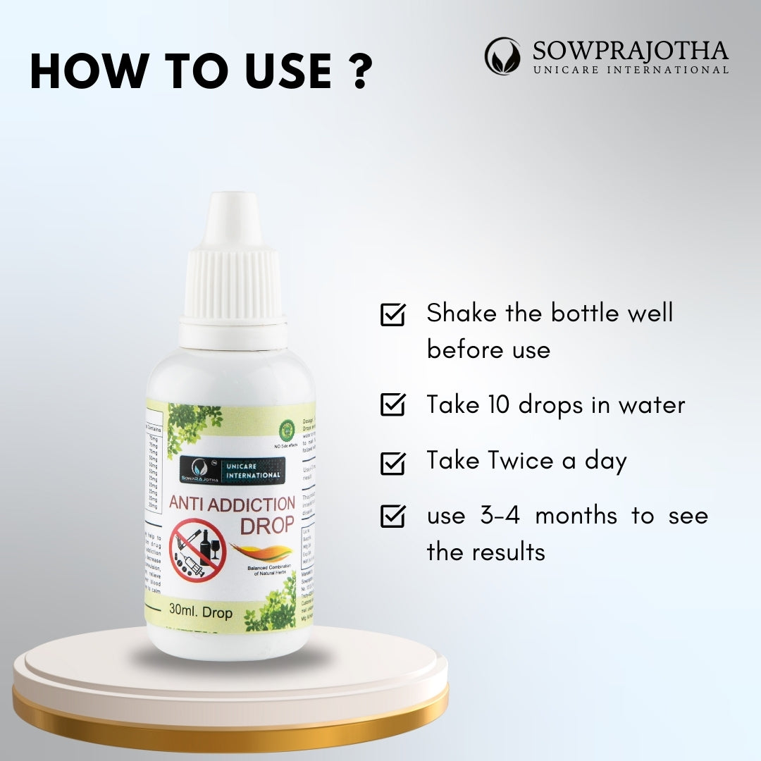 Sowprajotha Anti Addiction Drops- Pack Of 30ml