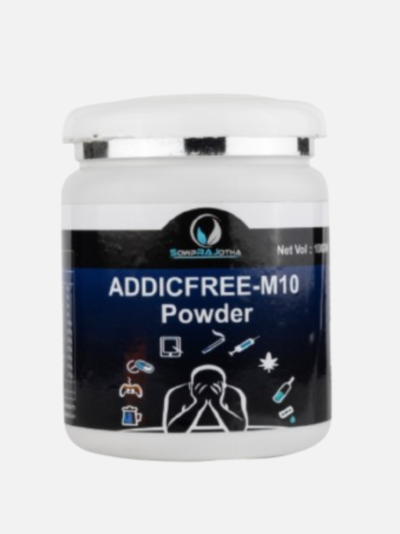 Sowprajotha ADDICFREE-M10 Herbal Powder – 100g | Natural Anti Addiction Powder- For Alcohol & Smoking De Addiction