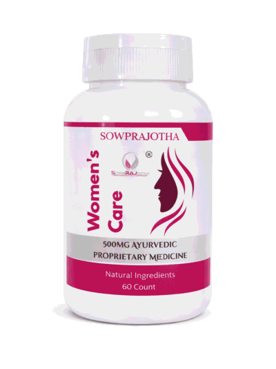 Sowprajotha Ayurvedic Women's Complete Care Capsules for PCOS & Hormonal Balance with Natural Herbs, 500mg, 60 Count