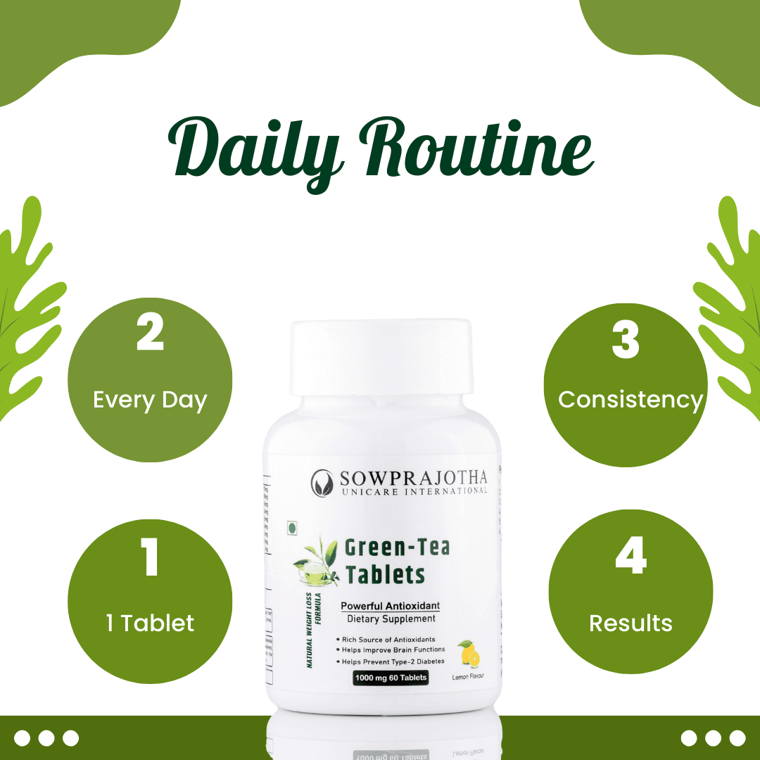 Green Tea tablet | Lemon Flavor | Weight Management - Image 6